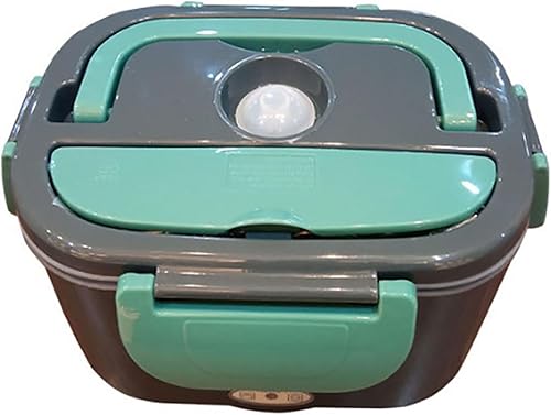 Miniatura 1 de Calentador de alimentos, lonchera eléctrica de gran capacidad, lonchera caliente para adultos, lonchera eléctrica con tenedor y cuchara, forro de