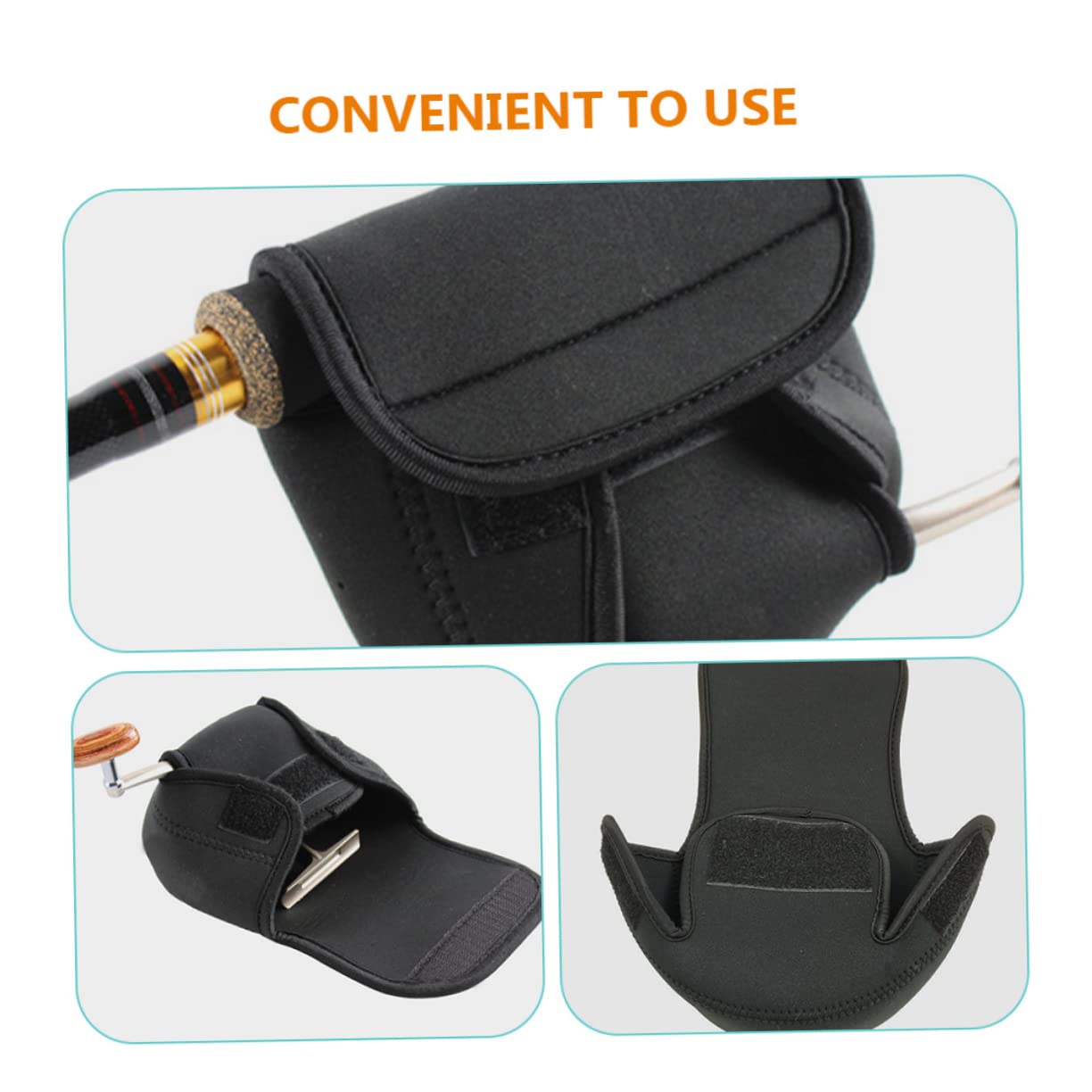 SUPVOX 5piezas Funda Protectora Para Carrete De Pesca Cubierta Resistente y Ligera Para Almacenamiento y Transporte De Carretes De Pesca Accesorio Para Amantes Aire