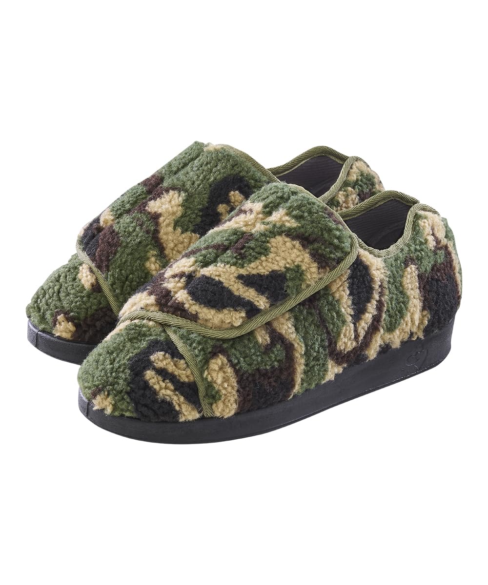 Silverts Men's Adaptive Easy Closure Slippers, Adjustable Wide Fit Shoes