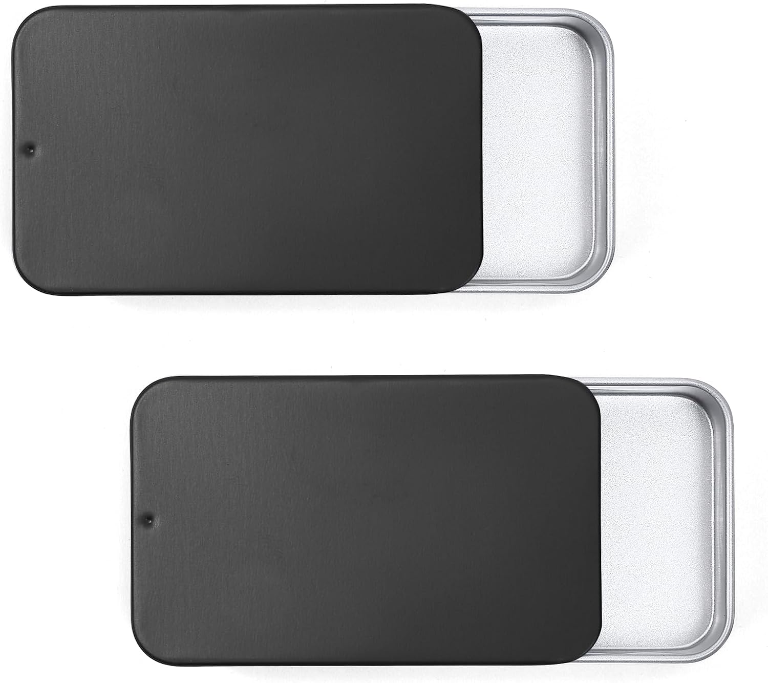 2Pack Travel Floss Picks Case, Refillable Portable Floss Pick Holder and Dispenser, Small Tin Box Containers.