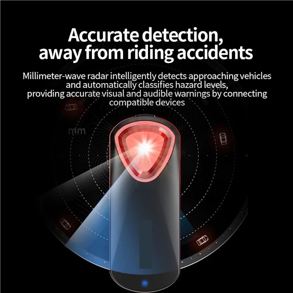 SR30 Radar Tail Light Inteligentne tylne światło rowerowe Czujnik hamulca Lampa ostrzegawcza Wodoodporna lampa rowerowa LED Tylne światło 6 trybów Lampa tylna(SR30)