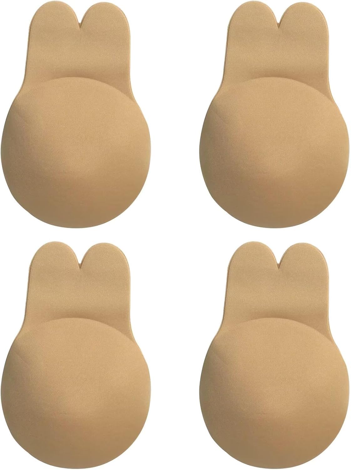 2025 New 2 Pairs Adhesive Bra Push Up, for A B Cup Bras, (Rabbit Shape) Sticky Boobs for Women