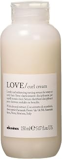 Davines LOVE Curl Cream: Lightweight Defining Serum for Wavy & Curly Hair - Frizz Control, Softness, Shine, No Residue, Almond Extract 5.07oz