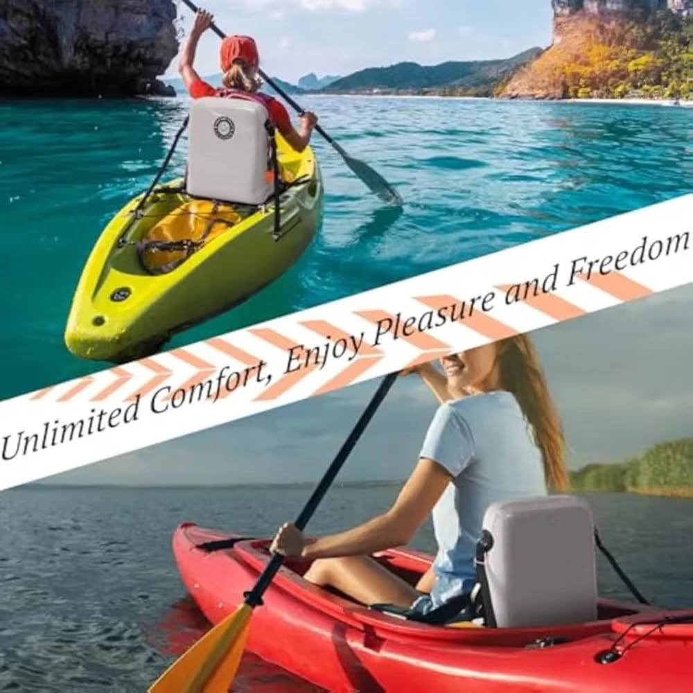 Siège Kayak pour Brooklyn Kayak Company PK12 | Noyau Antidérapant 20% Plus Épais Pour Les Longues Pêches Support Lombaire Imperméable