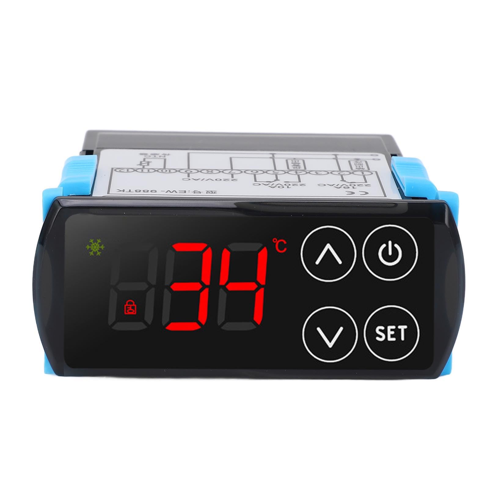 Regolatore di temperatura PID, termostato digitale touch screen con doppio display, riscaldamento di raffreddamento, CA 220 V, 10 A, per di raffreddamento