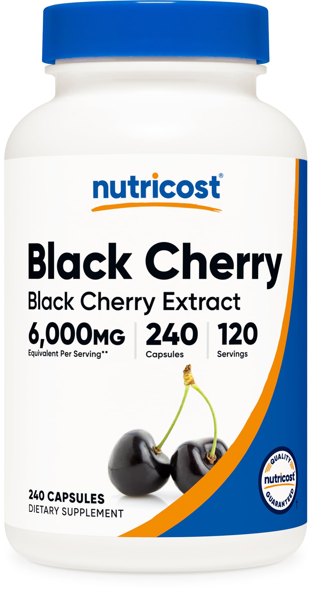 Nutricost Black Cherry Extract 240 Capsules for 120 Servings - Vegan, GMO-Free, Gluten-Free