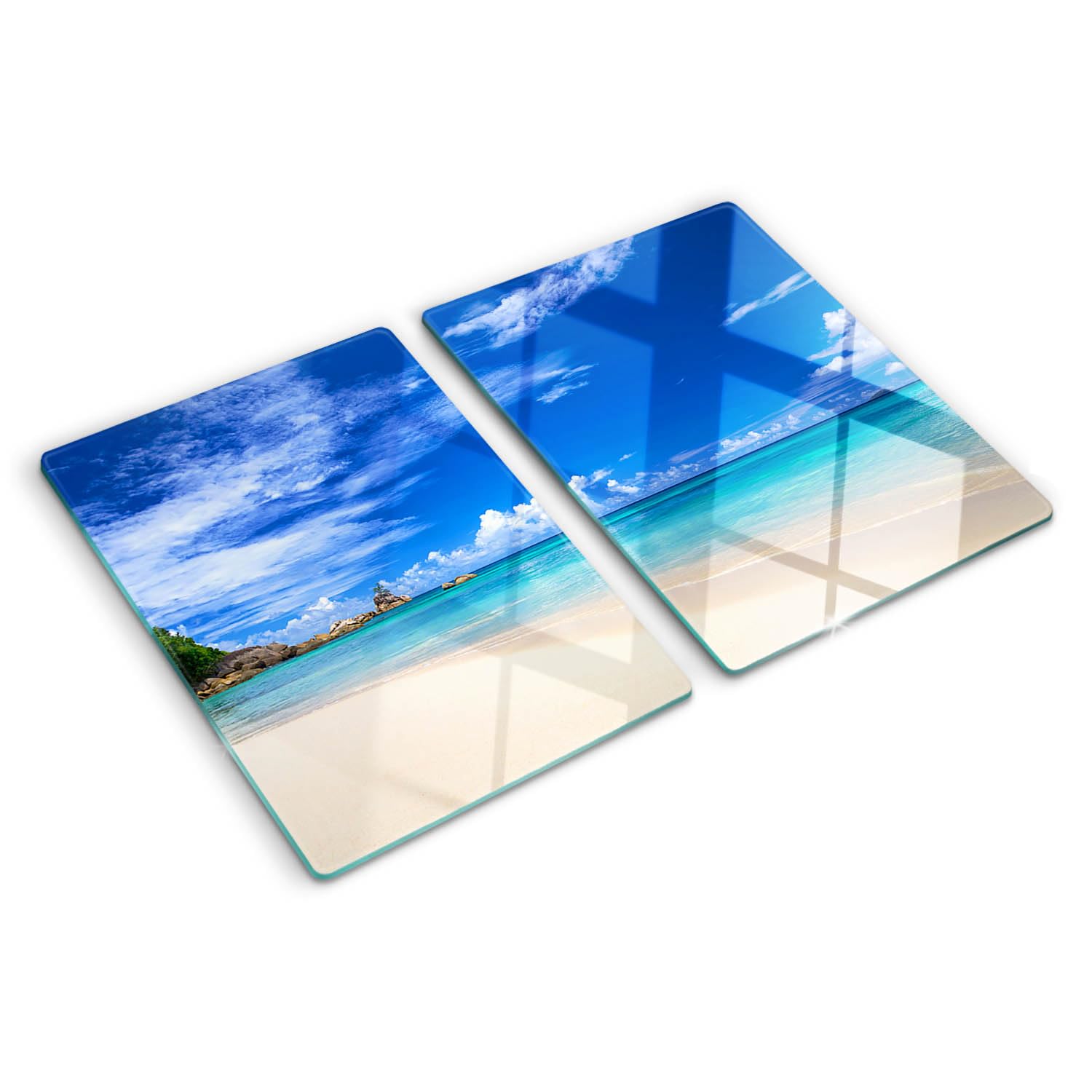 Planche à découper de cuisine design plage pour une ambiance évasion