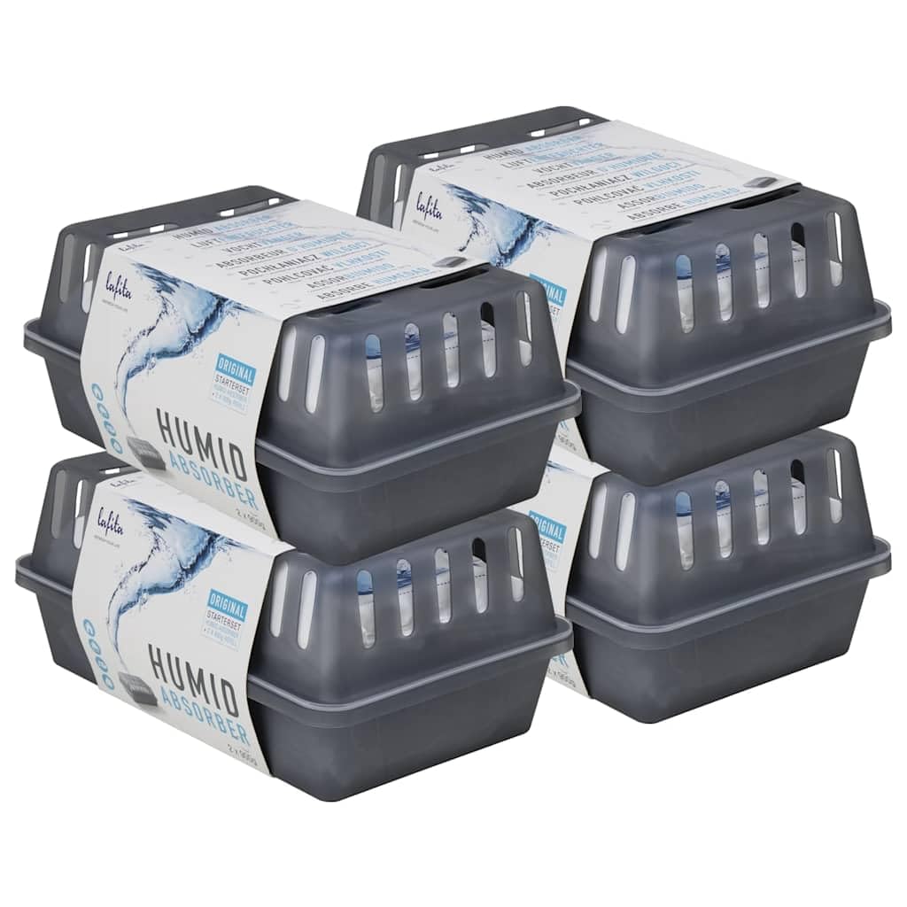Vidaxl (900 G, 4 Pcs) Moisture Absorbers With Refill Bags Dehumidifier Condensation Remover