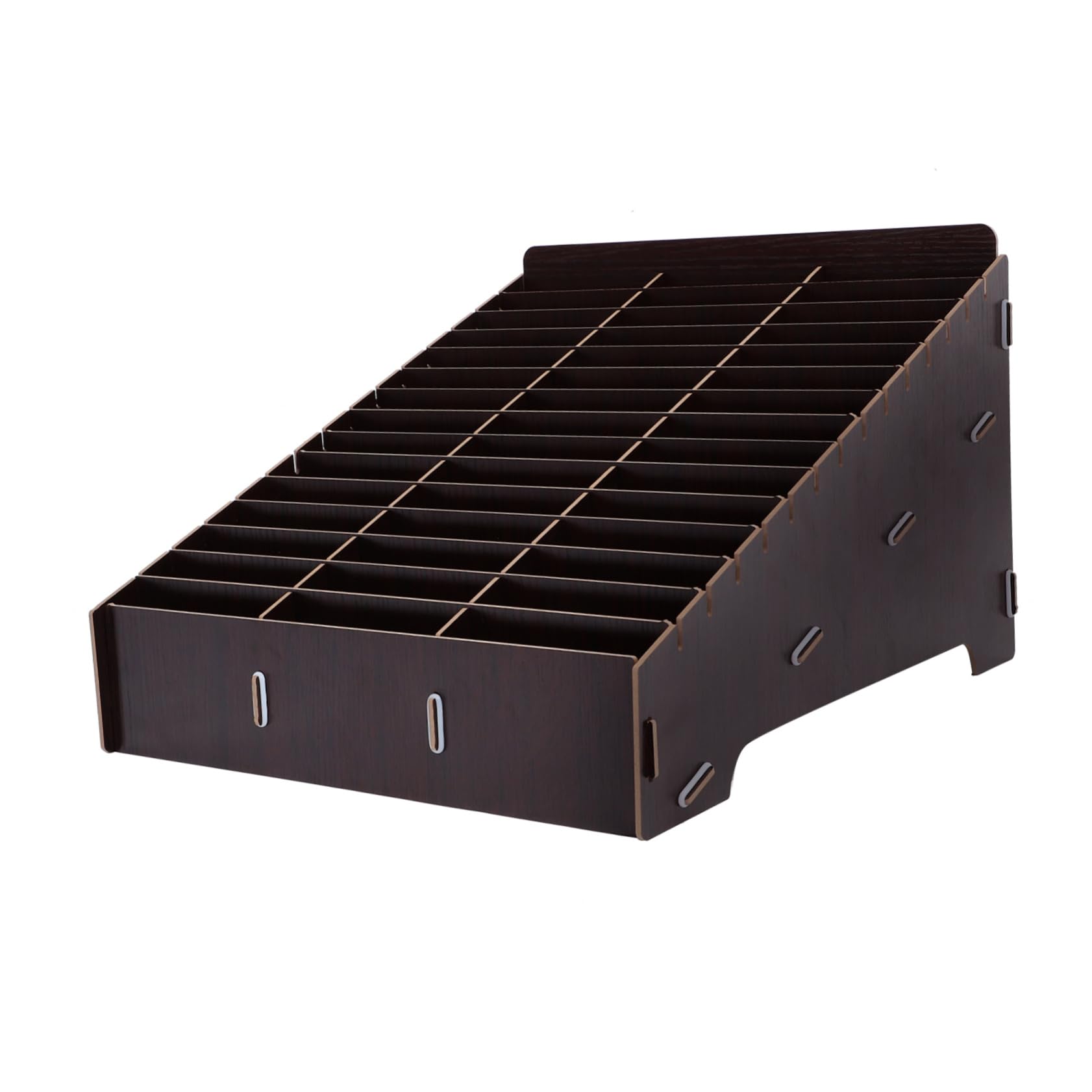 Gadpiparty Caja De Madera Organizadora Múltiples Compartimentos Para Teléfono Móvil y Smartphone Para Aula y Sala De Reuniones Estuche Compartimentos De Almacenamiento