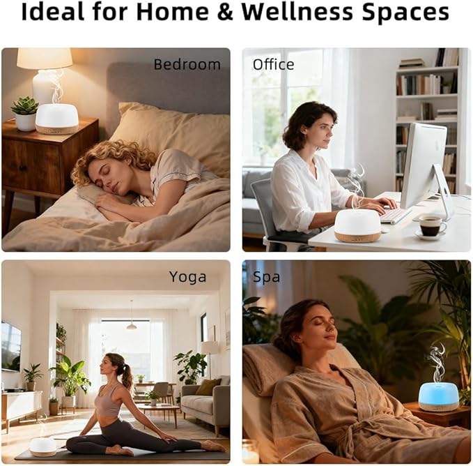 Difusor de Aromas KIMWUVI 300ML con Control Remoto y Luces LED miniatura 7
