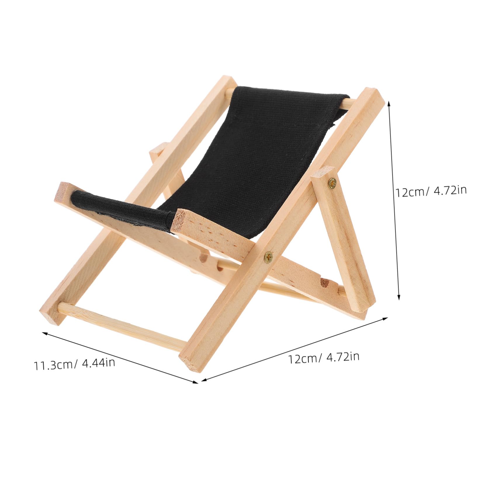CIYODO Micro-Landscape Miniature Beach Chair Miniature Lounge Chair Model Mini Wooden Furniture