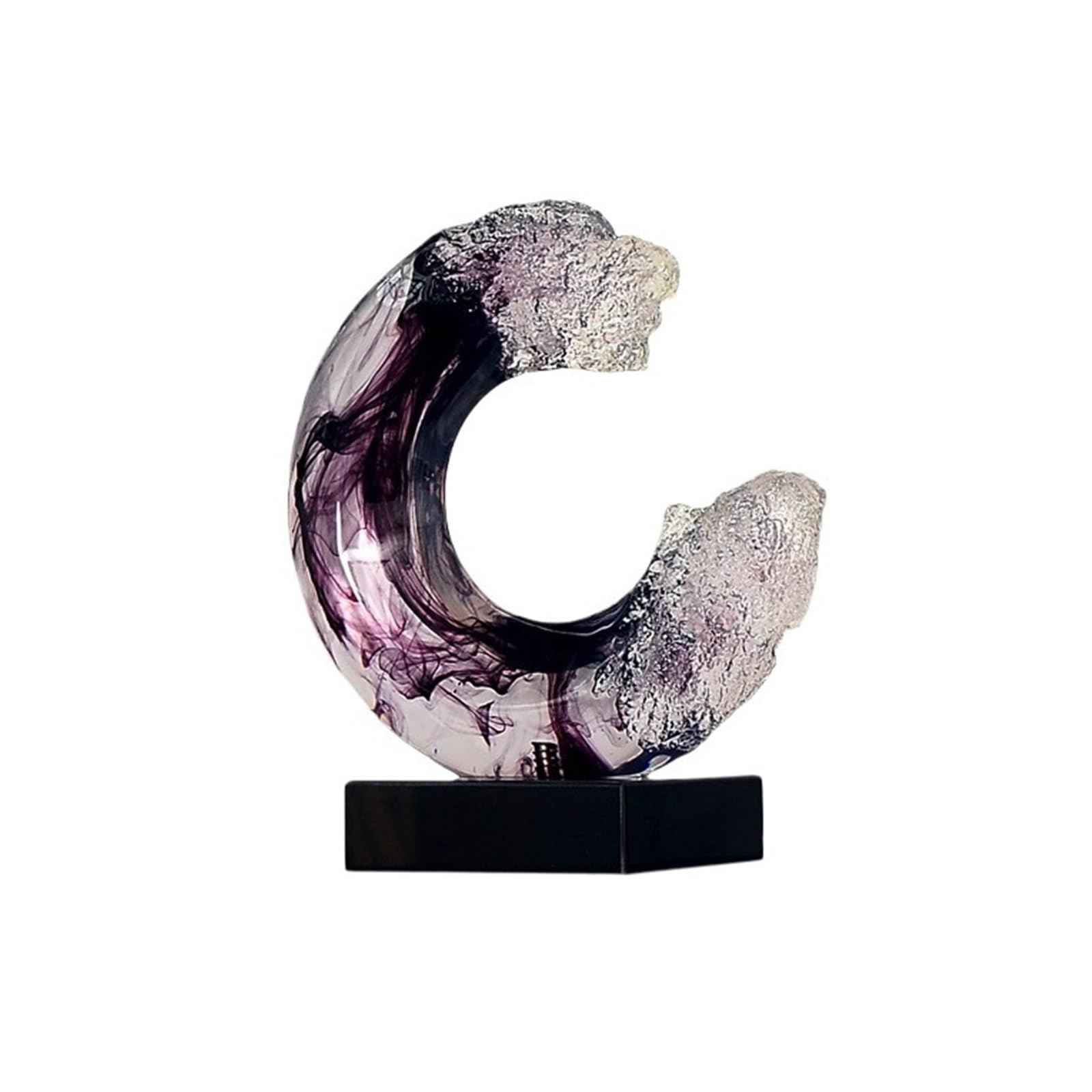 Xumh2024-3 Home Desktop Accessories Creative Transparent Sculpture Ornament Modern Resin Artwork Entryway Decorations