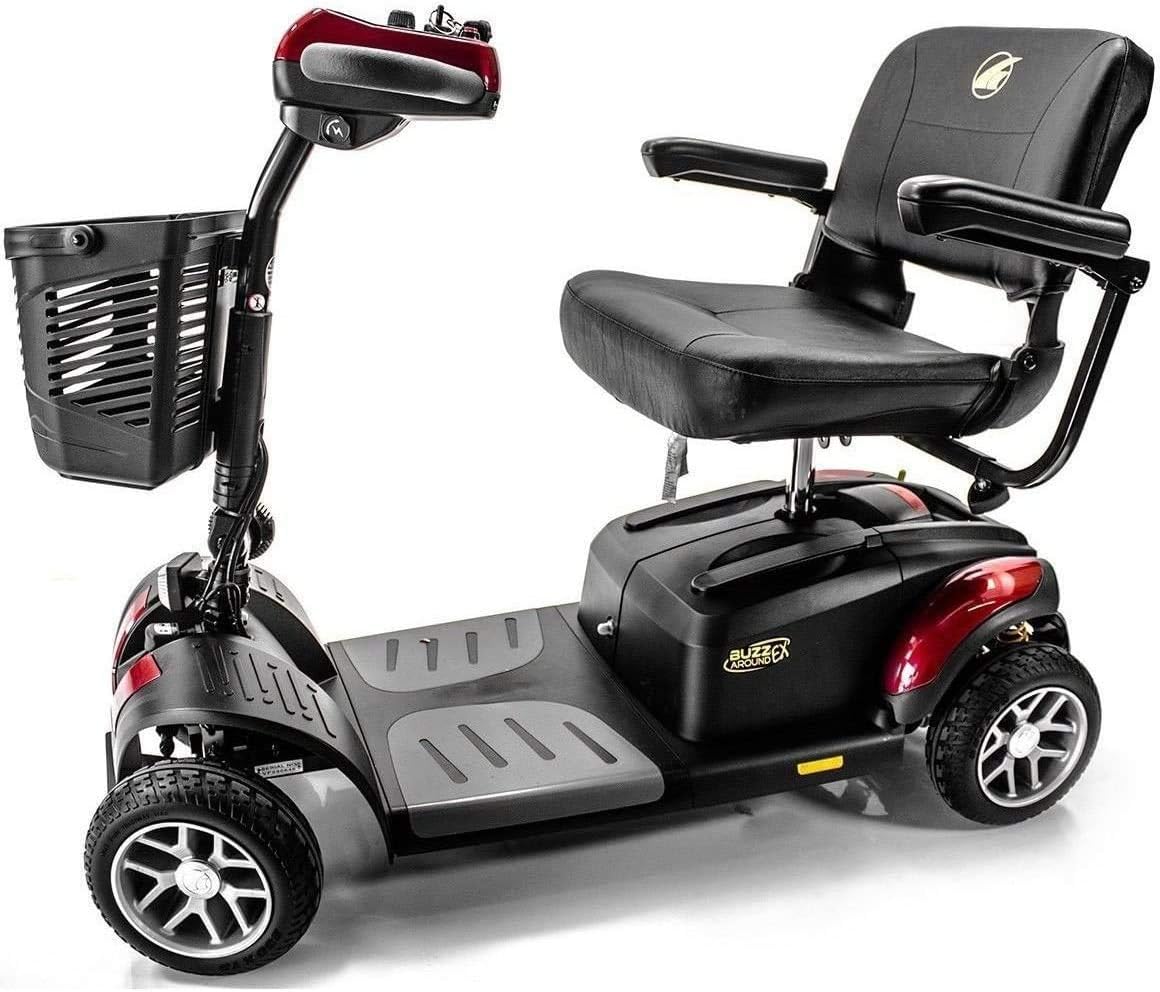 BUZZAROUND EX Extreme 4-Wheel Travel Scooter, side view