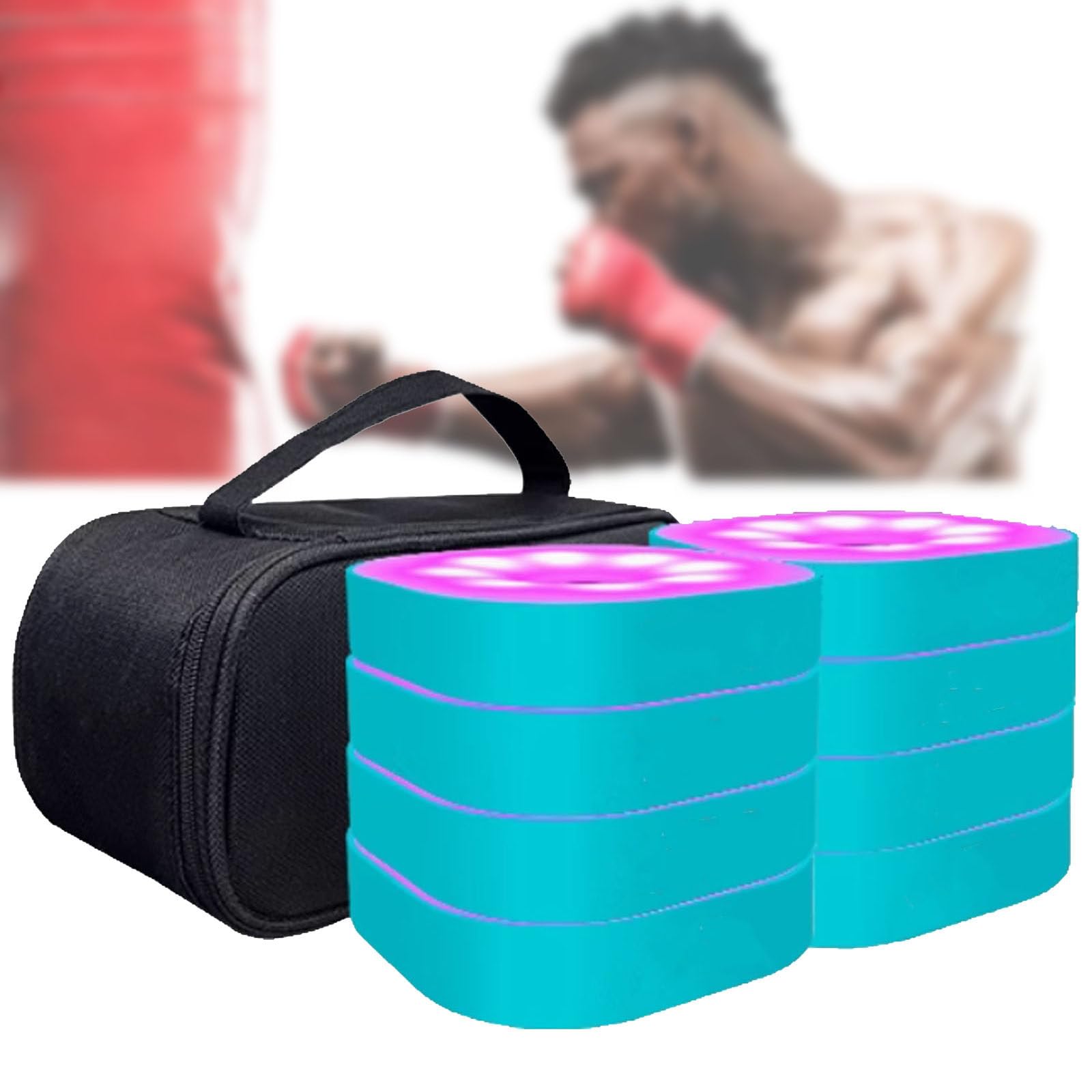 LjyAeono Reaction Training Led Lights, Agility Reaction Training Lights, Smart Lights, Improve Reaction Time, Fitness, Speed and Agility for Gyms, Sports Facilities 8lights