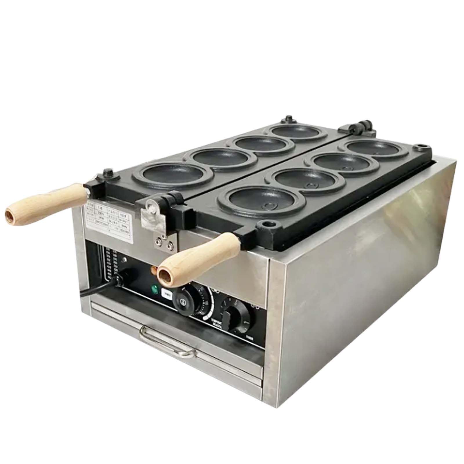 Piccola Macchina per Hamburger da Pasticceria, Teglia A Riscaldamento Rapido, Controllo Indipendente Tramite Manopola, per Uso Domestico O Commerciale