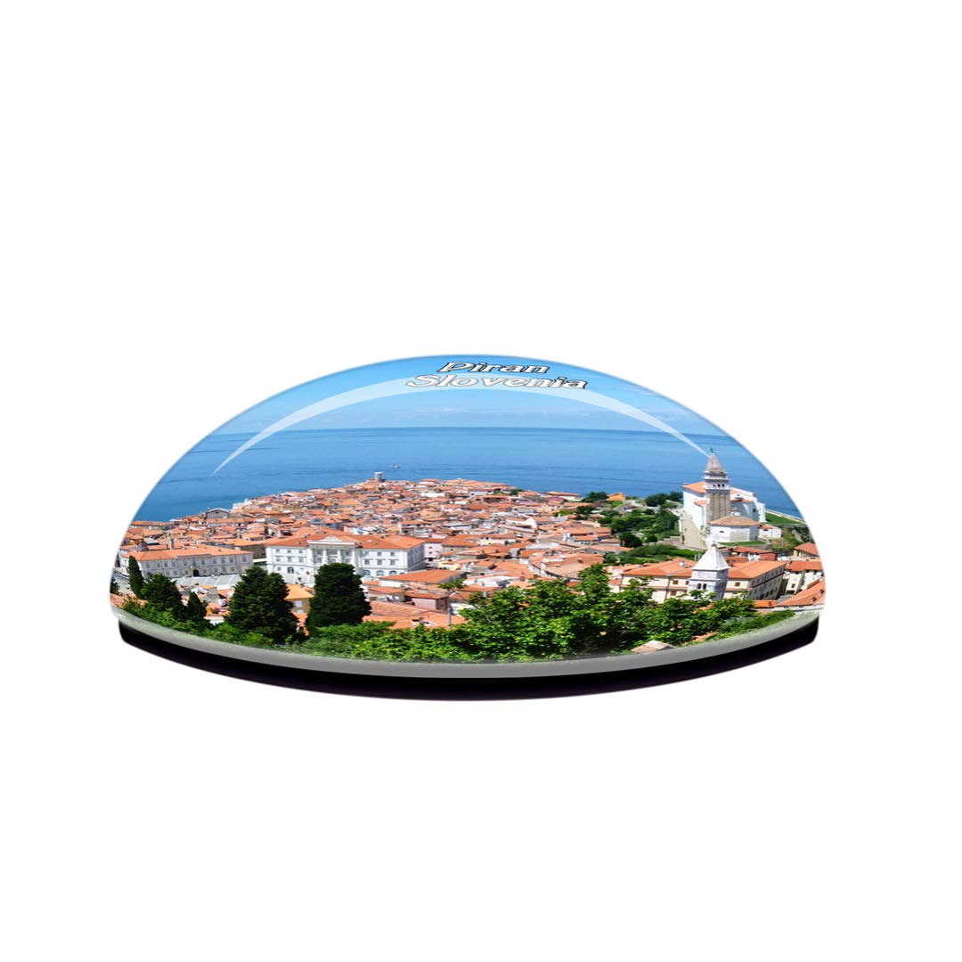 Imán Para Nevera De Piran, Eslovenia - Recuerdo De Viaje En 3D, Colección De Ciudades