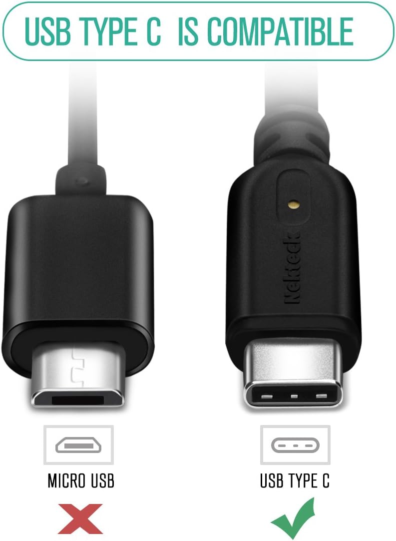 Frее Shірріng 🛒 Nekteck USB-C to USB C 3.1 Gen2 Cable 3ft with Power Delivery, Thunderbolt 3 Compatible,USB-IF Certified for Type C Laptops Phones, MacBook 2018, Matebook, iPad Pro 2018, Chromebook, ThinkPad (2-pack)