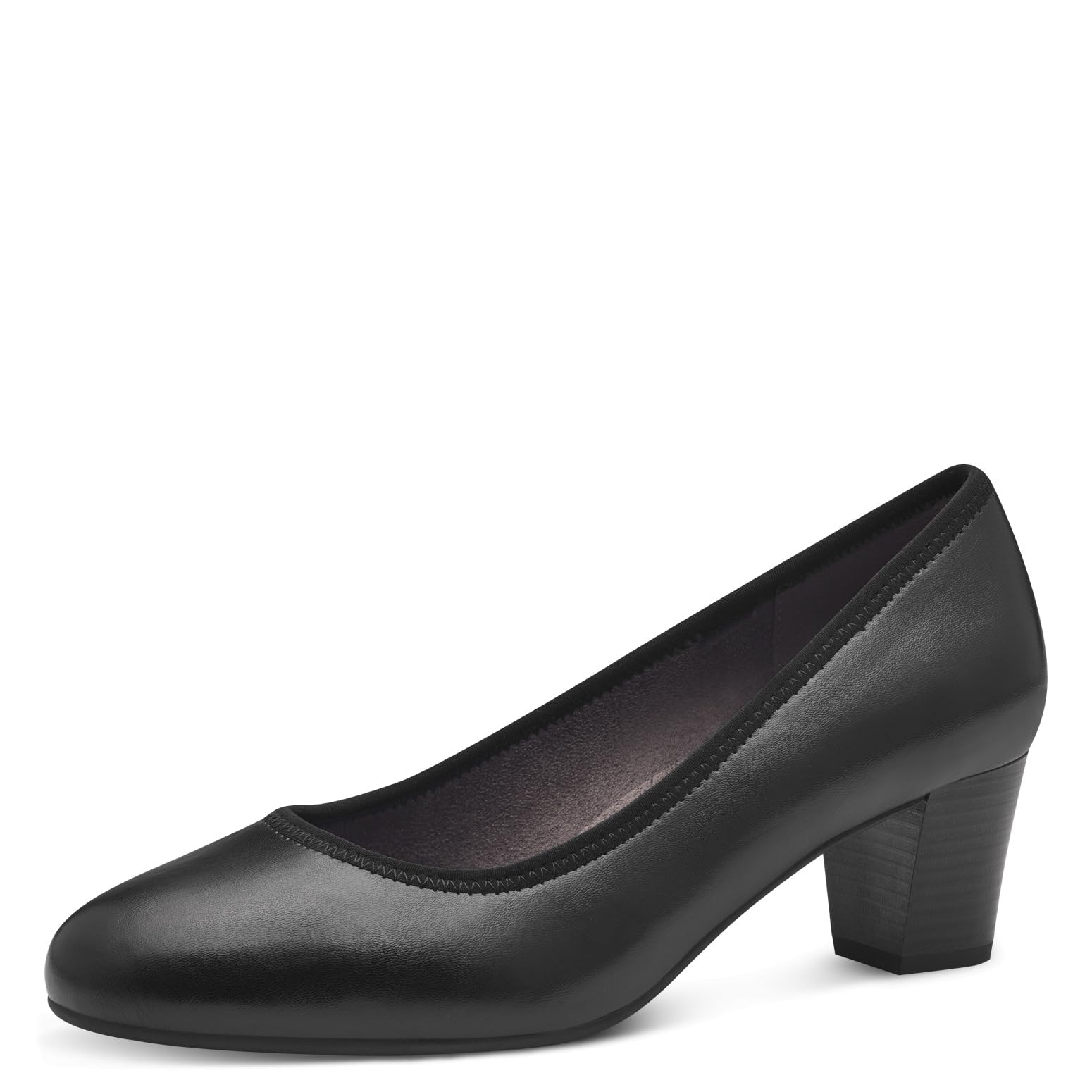 Jana Women’s Pumps Low Heel Vegan, Black, 7,5 UK