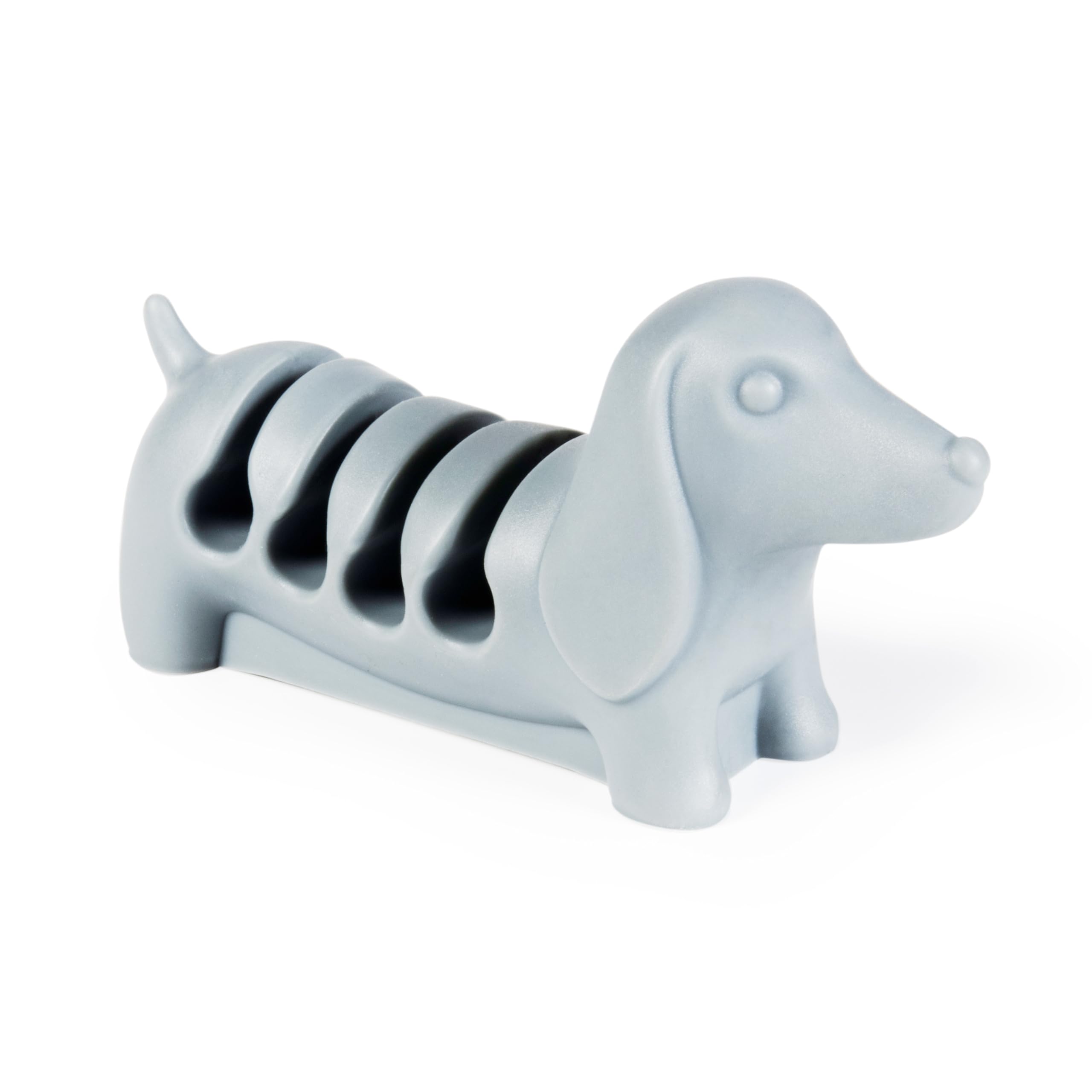Gifts for Readers & Writers Kord Keeper Phone Cord Organizer for Desk Light Grey Dog - Desk Cord Holder Cable Clips, USB Charger Cable Holder Wire Organizer & Wire Management for Office, Home