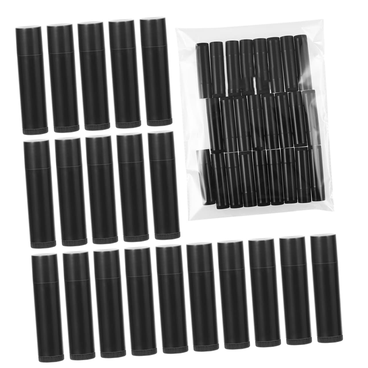 VICASKY 30pcs Plastic Tubes 5g Diy Storage Containers Twist up Lip Pomade Tubes for Diy