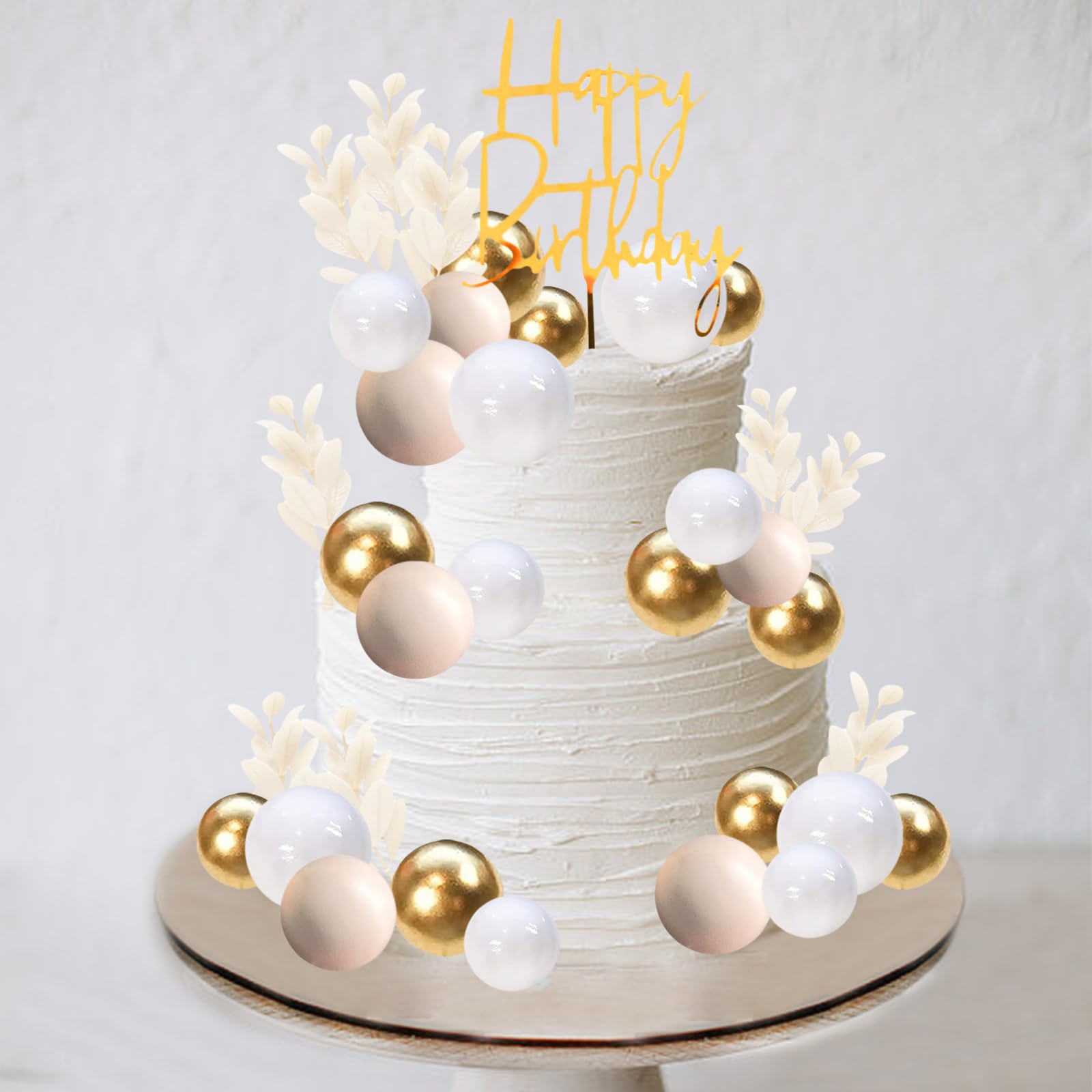 Decorazioni Per Torta A Tema Orso, Palline E Topper Per Torta Blu