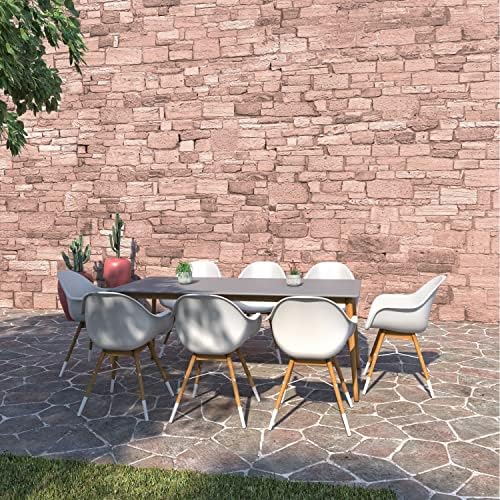 Amazonia Gales 9Piece Outdoor Rectangular Dining Table