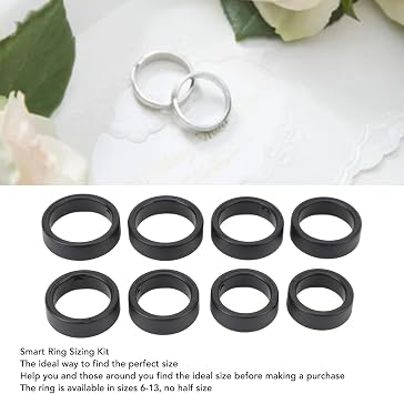 Smart Ring Sizing Kit 8 Pcs 6-13, Plastic Health Ring Model for AIZO Ring, Oura Ring and Other Rings, Choosing The Most Suitable Size