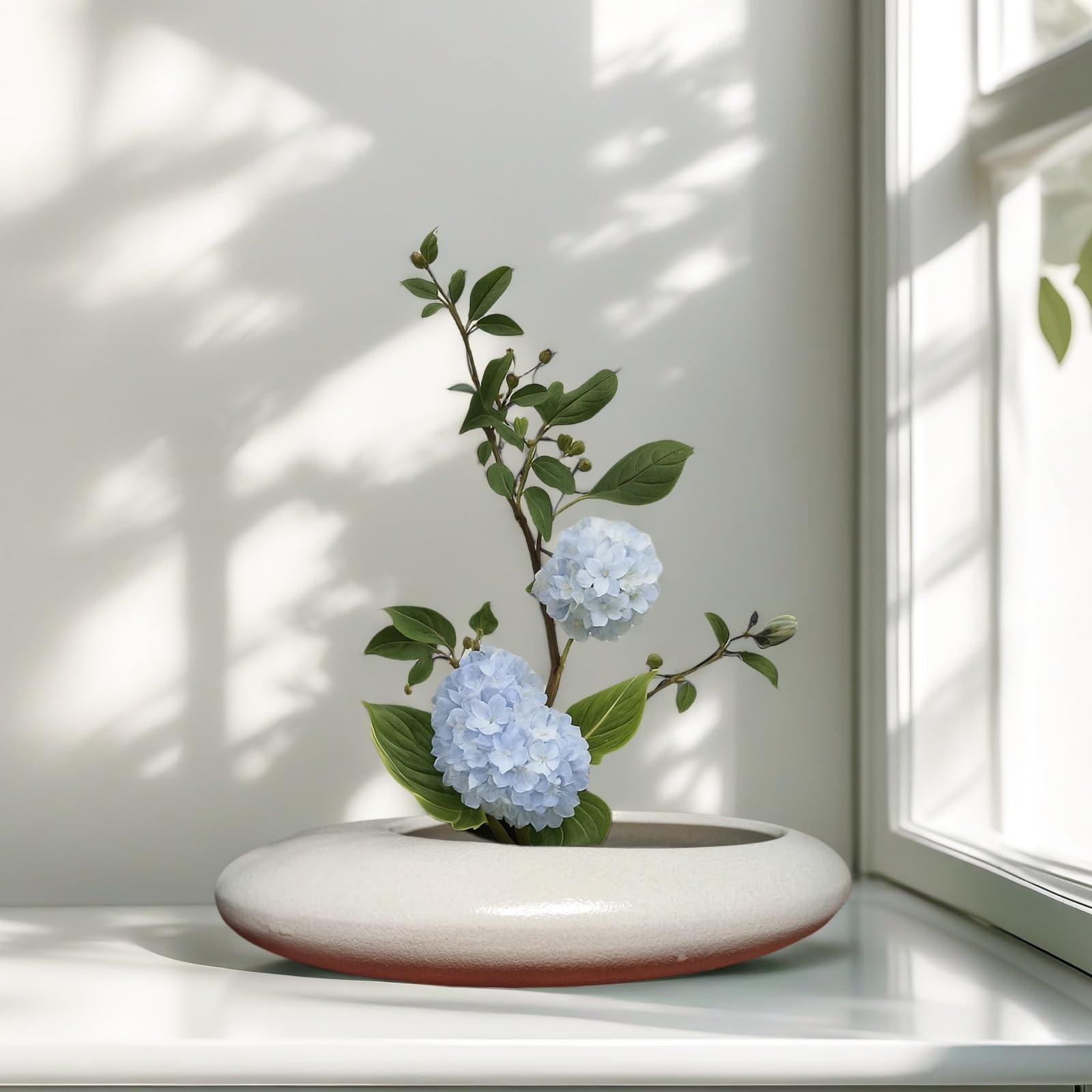 Amazon.co.jp: FlaringExtra1 生け花キット 日本の楕円形の花瓶 4.62cm