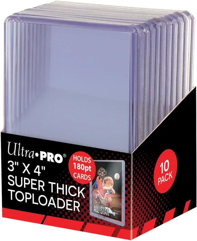 3" X 4" Super Thick 180PT Toploader 10ct