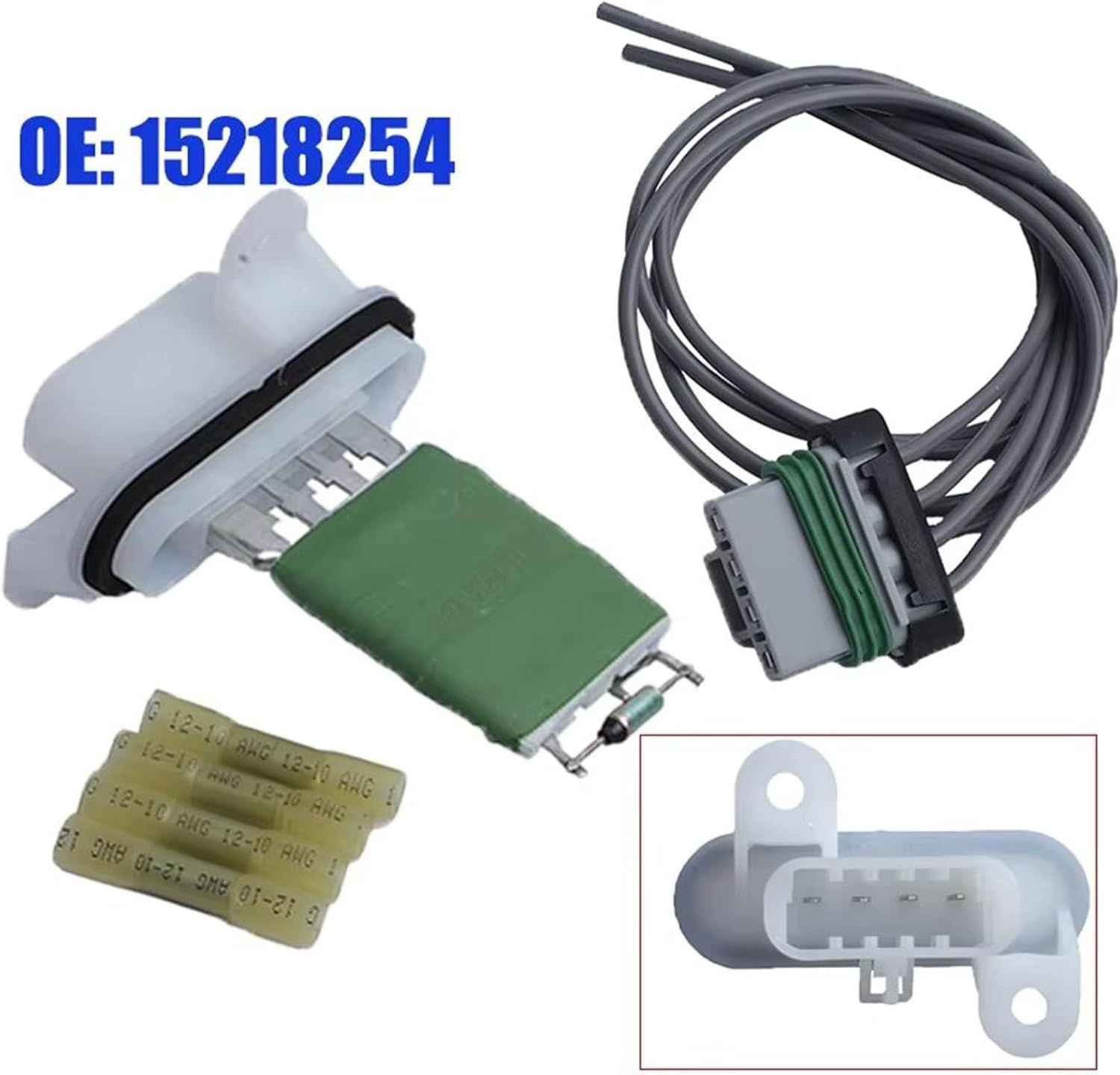 Heater Blower Fan Resistor Compatible with Isuzu I-280 2004 2005 2006 2007 2008 2009 2010 2011 2012 Car Heater Motor Blower Resistor 15218254