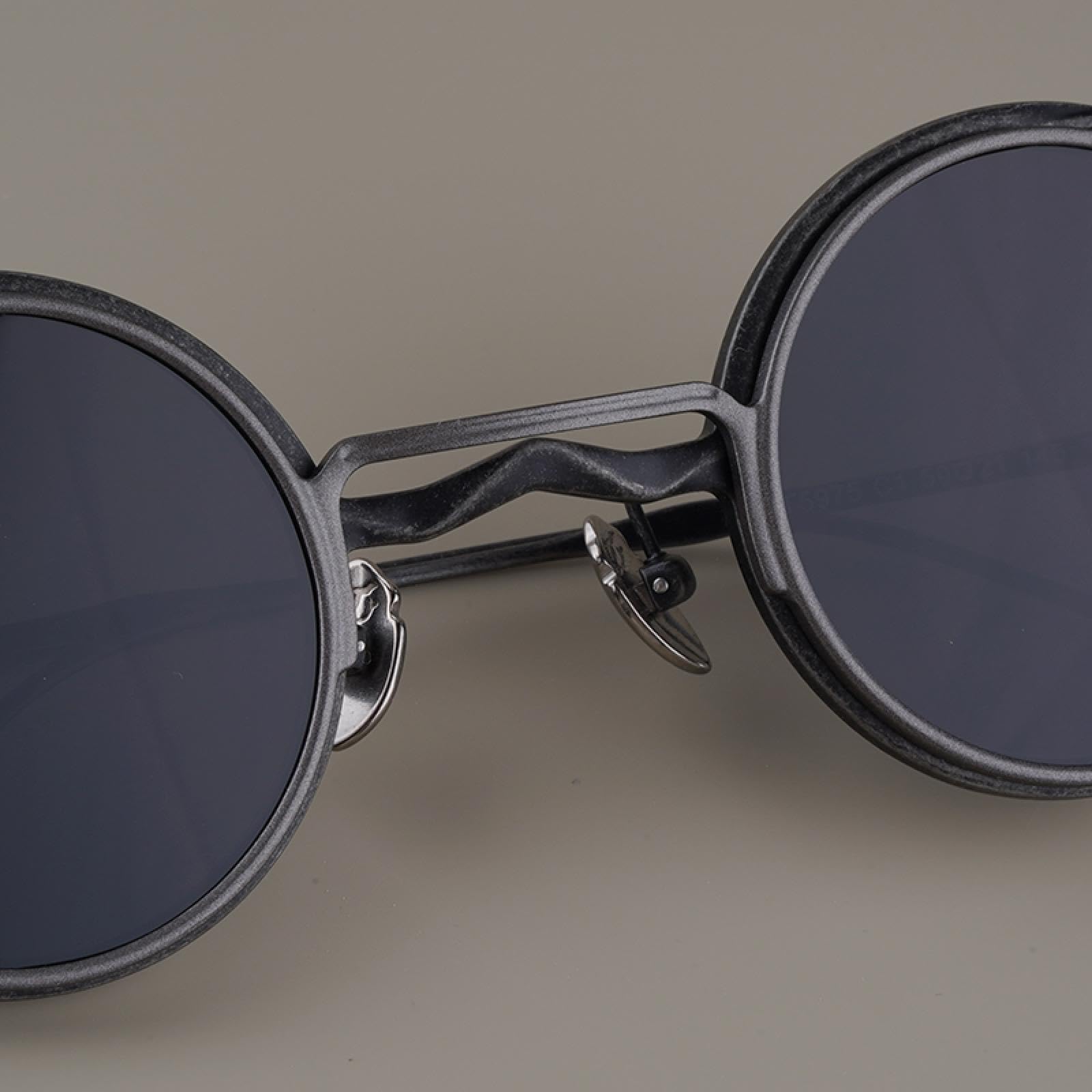 Montura de gafas vintage de titanio puro con clip magnético 2 en 1 para hombre