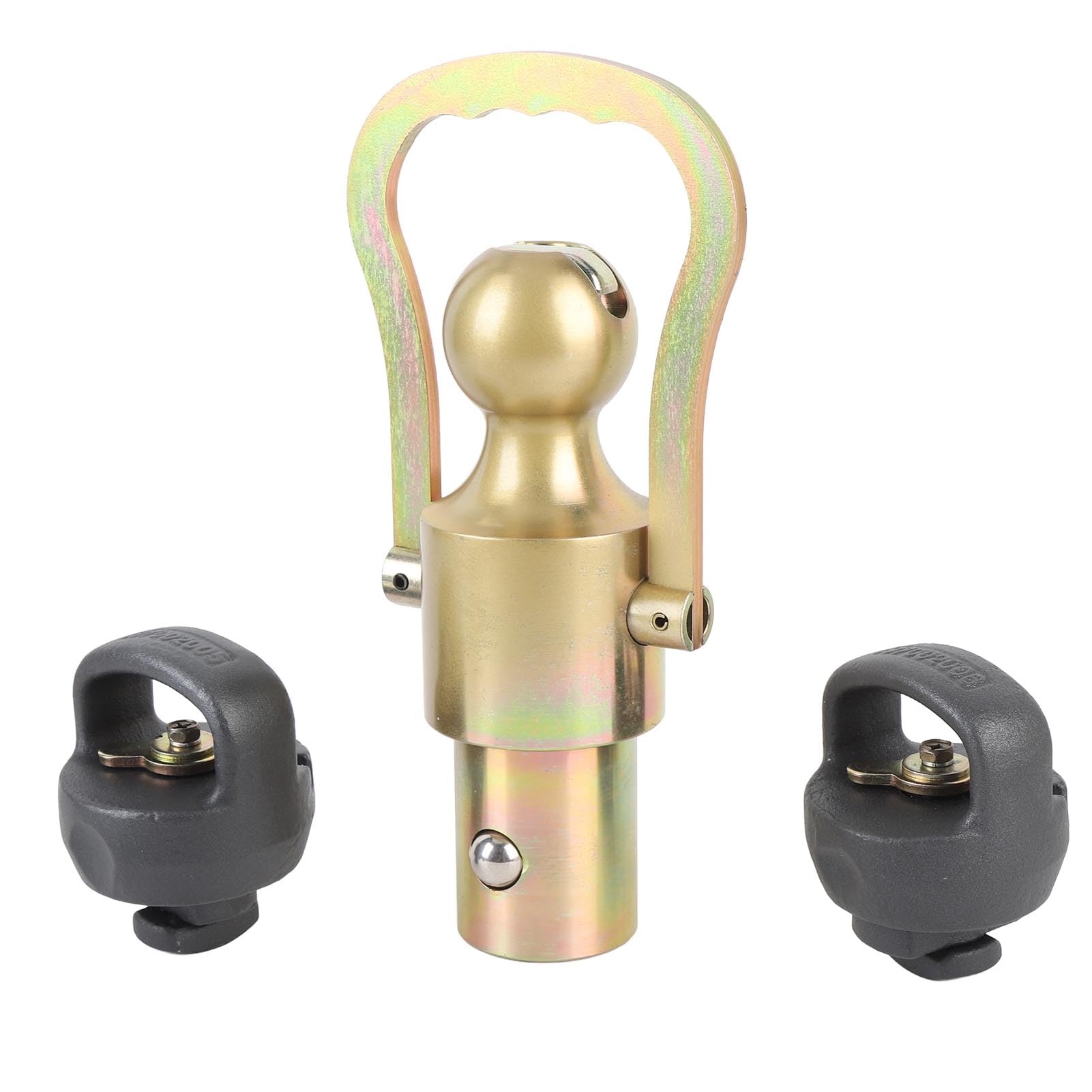aqxreight Kit Collo di Cigno e Catena GNXA2061 Sostituzione Collo di Cigno in Acciaio Inossidabile da 2-5/16 Pollici Capacità di Carico di 30000 Libbre per Camion 2500 3500 Sostituti Kit di e Catena