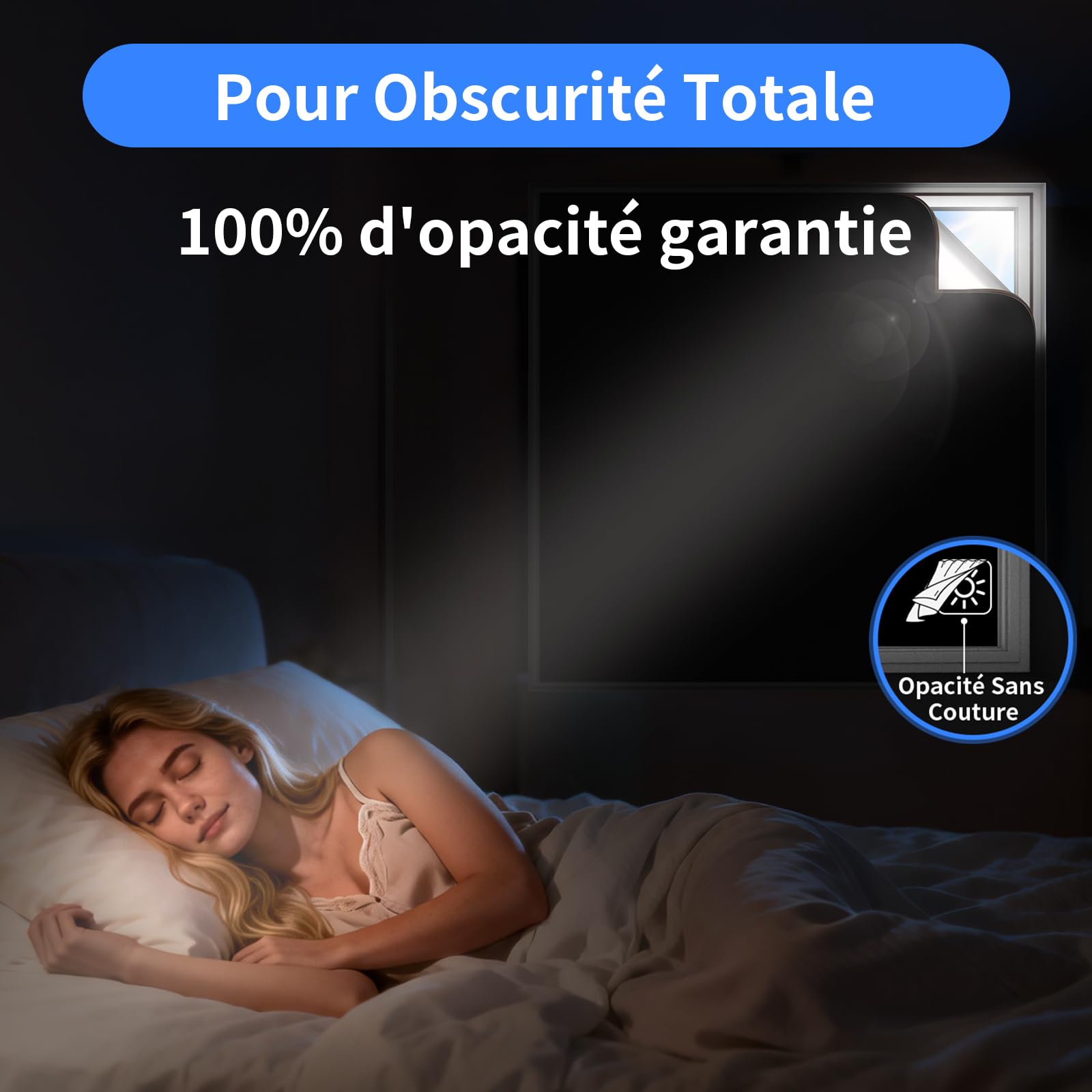 BKSAI Magnétique Store Occultant Fenetre sans Perçage Rideau Occultant
