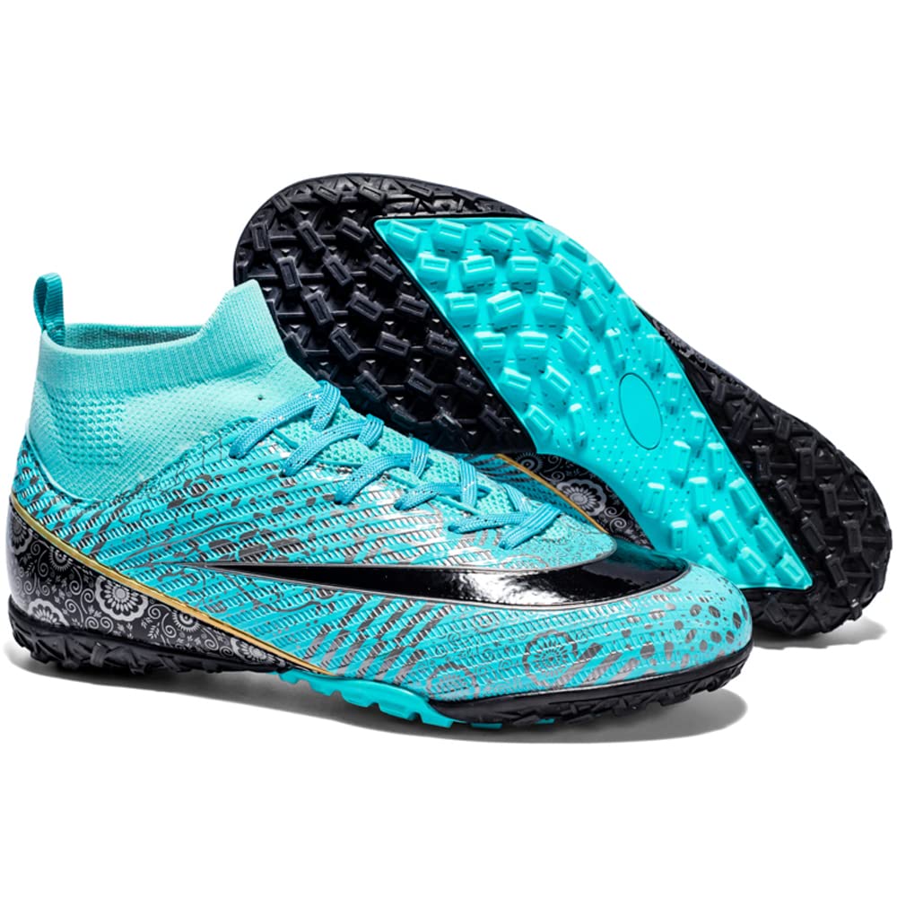 VTASQ Scarpe da Calcio Uomo All'aperto Sportivo Erba Tacchetti Teenager Adulto Training Alte Scarpe da Calcetto Spike Professionale Scarpe da Allenamento Unisex