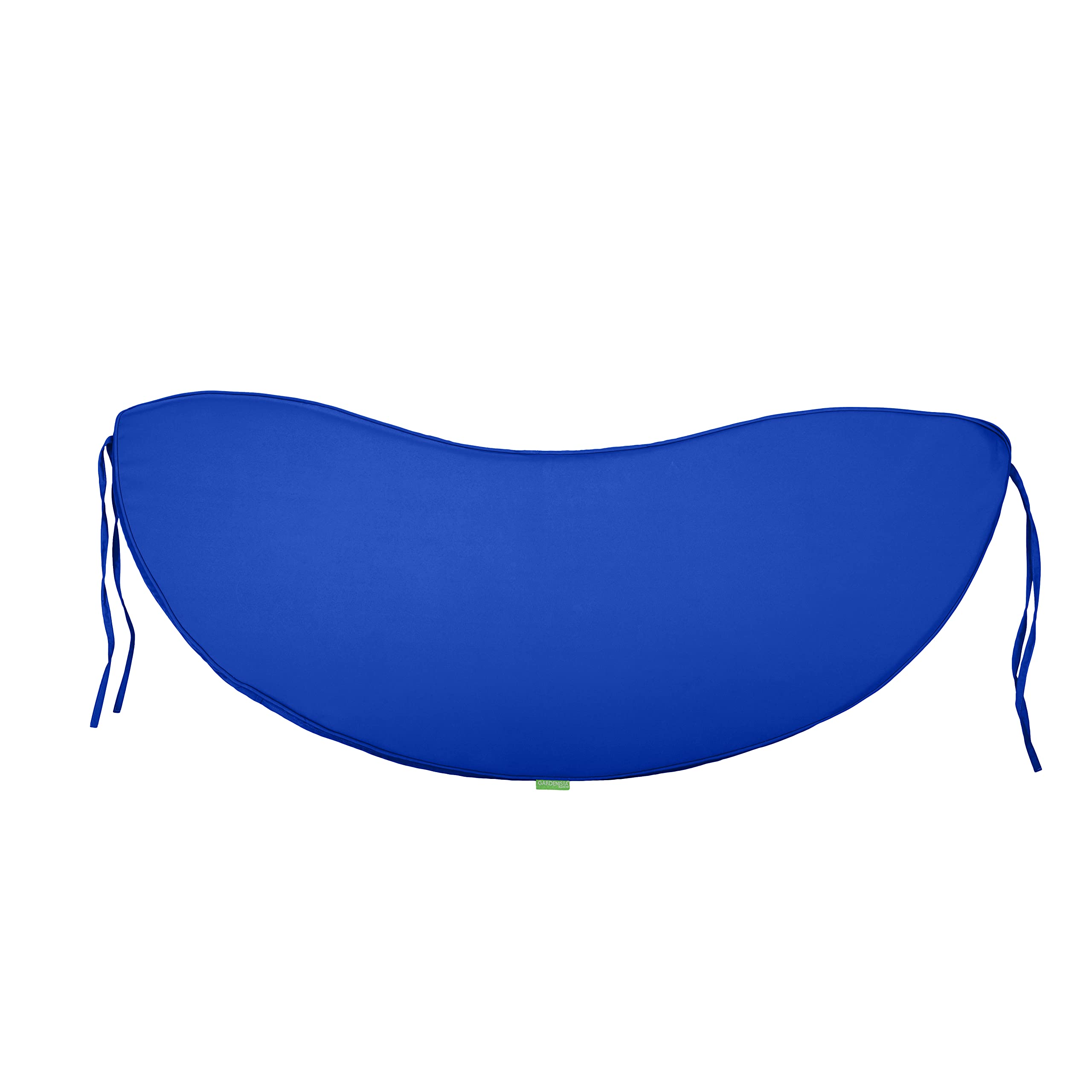 Gardenista Cuscino per panca da giardino curvo a banana, 138 x 50 cm, spesso resistente all'acqua per esterni, con lacci di sicurezza, cuscino morbido e confortevole, per mobili da patio, cuscino