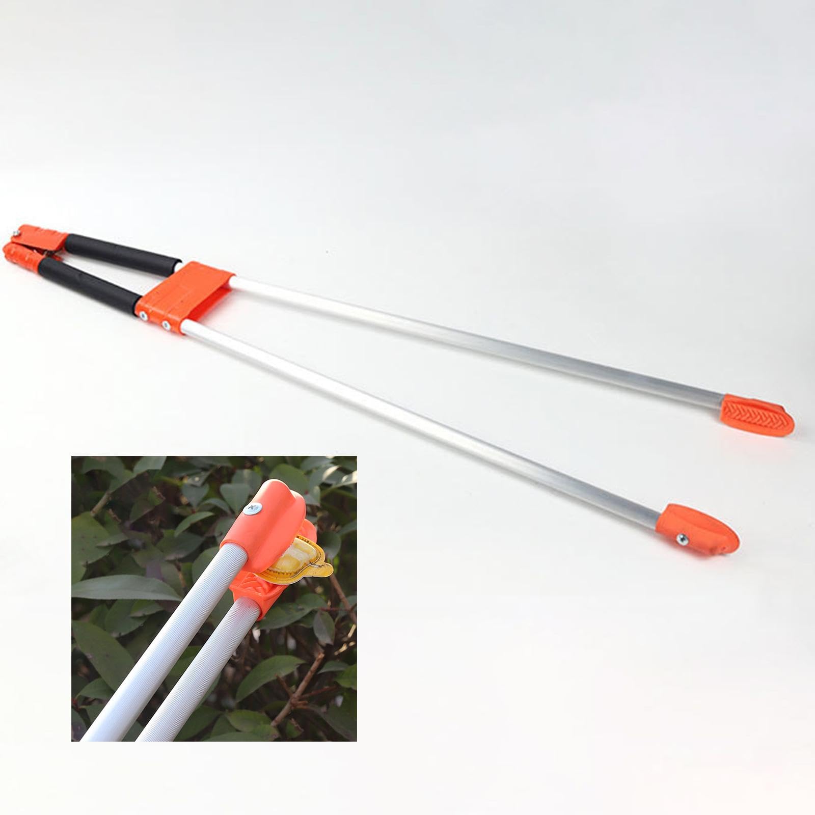 Baoblaze Recogedor de Basura Ligero, Antideslizante, versátil, Herramienta de Asistencia para el Alcance, Pinzas para Limpiar Hojas de jardín, Rojo