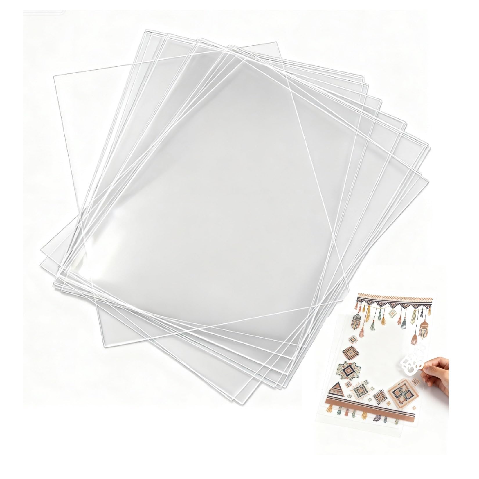 Amazon.co.jp: シール帳 透明台紙 シール帳 リフィルa4/a5/a6/a7/b5