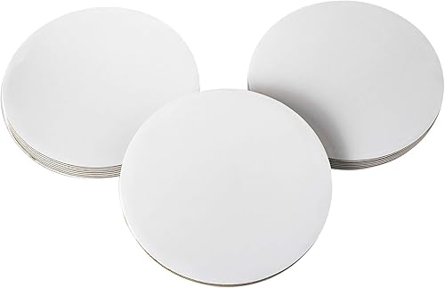 Miniatura 4 de [25 unidades] Tablero redondo para pasteles de 8 pulgadas, pequeño, desechable, plato de 8 pulgadas, paquete de 25 unidades (blanco, 8 pulgadas)