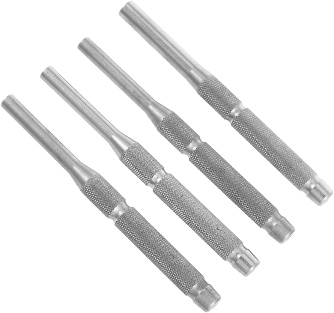4pcs Pin Punch Set for Watch and Jewelry Repair Lightweight Hand Tool Knurled Grip for Easy Use Construction for Precision Removal