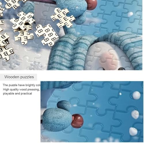 Miniatura 2 de Rompecabezas de 1000 piezas de muñeco de nieve de invierno para ilustraciones de juegos para adultos, adolescentes y niños 20323009