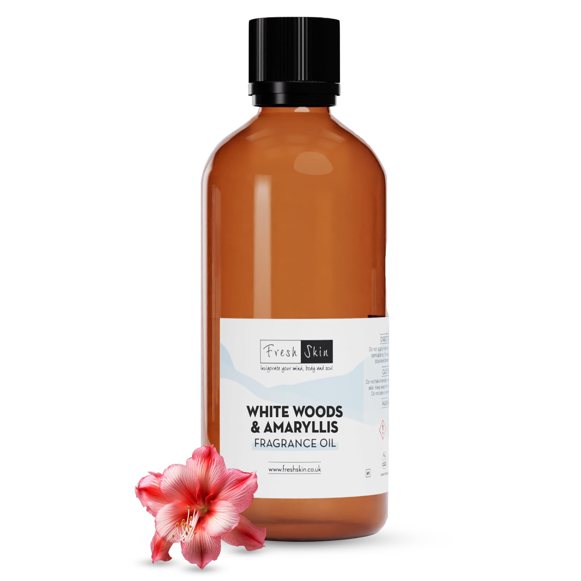 Freshskin Beauty LTD | White Woods and Amaryllis Fragrance Oil 100ml - Candles, Bath Bombs, Soap Making, Reed Diffusers & Wax Melts - Cosmetic Grade - Vegan Friendly โ image 1