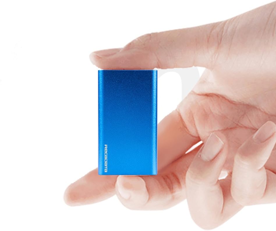 iRecadata Mini Portable SSD Drive, External Solid State Drive 128GB,USB 3.0,Standard MLC mSATA SSD