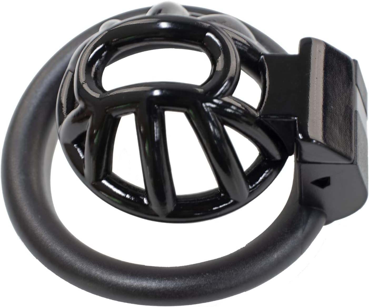 FREDORCH Male Big Chastity Cage with Pink Long Attachment and 4 Rings for Men Chastity Device BDSM Sex Toys (Long, Black A w Chastity Cage)