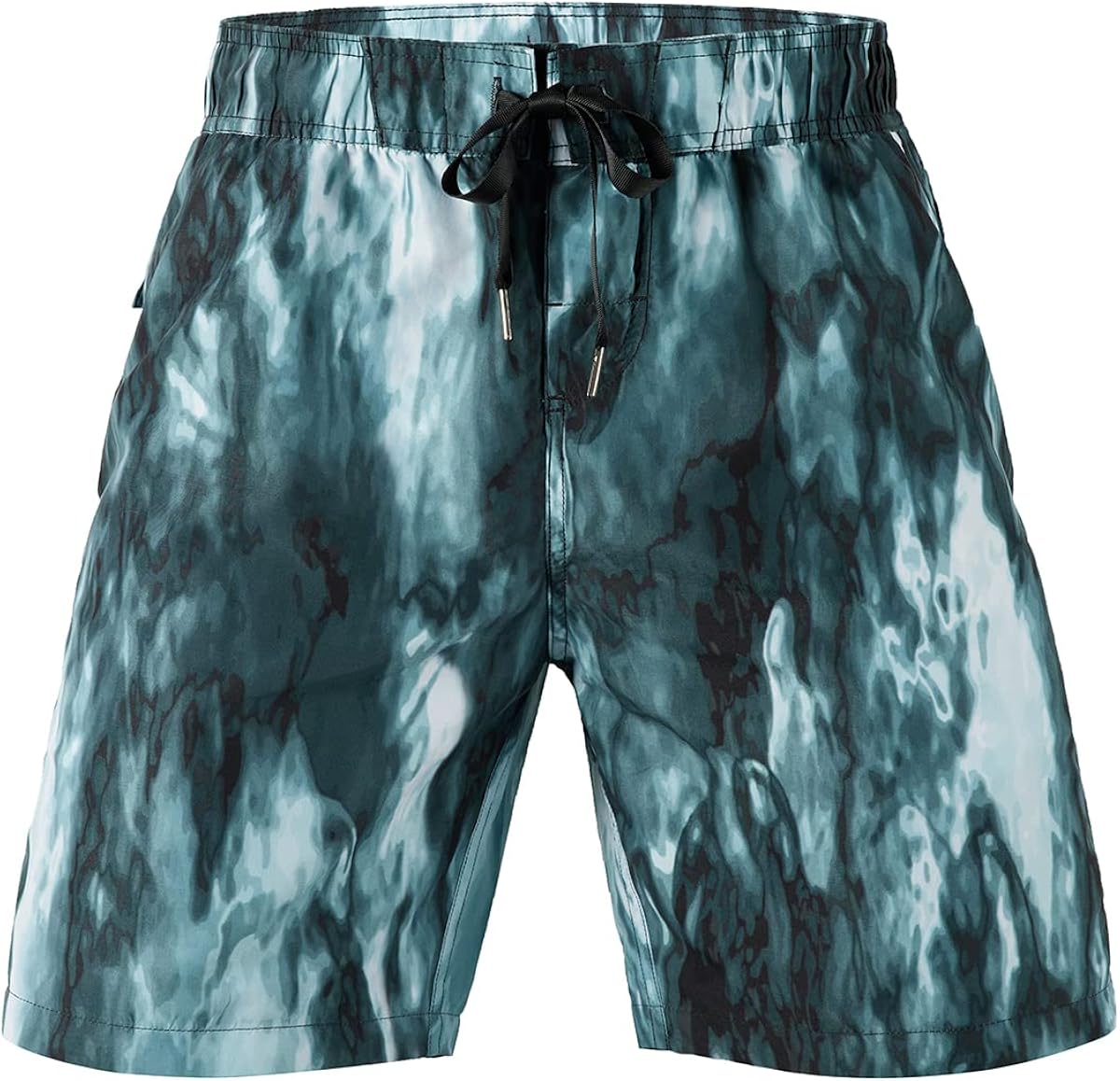 HUGE SPORTS Men's Swim Trunks, Quick Dry Beach Board Shorts with Inner Mesh Lining & Pockets