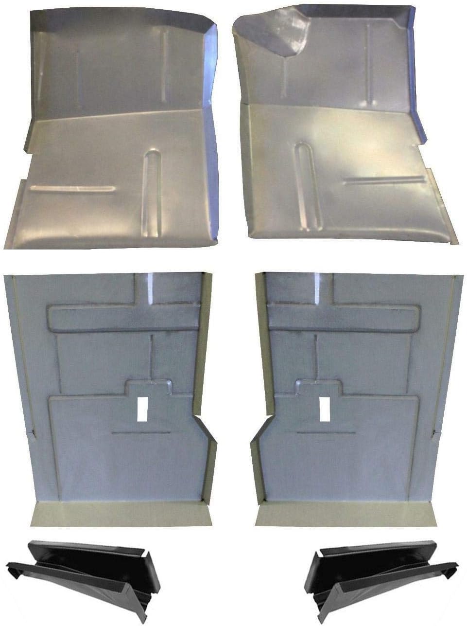 Compatible With Chevy Gmc 1973-1991 Front & Rear Floor Pan Set & Supports Suburban Blazer Jimmy