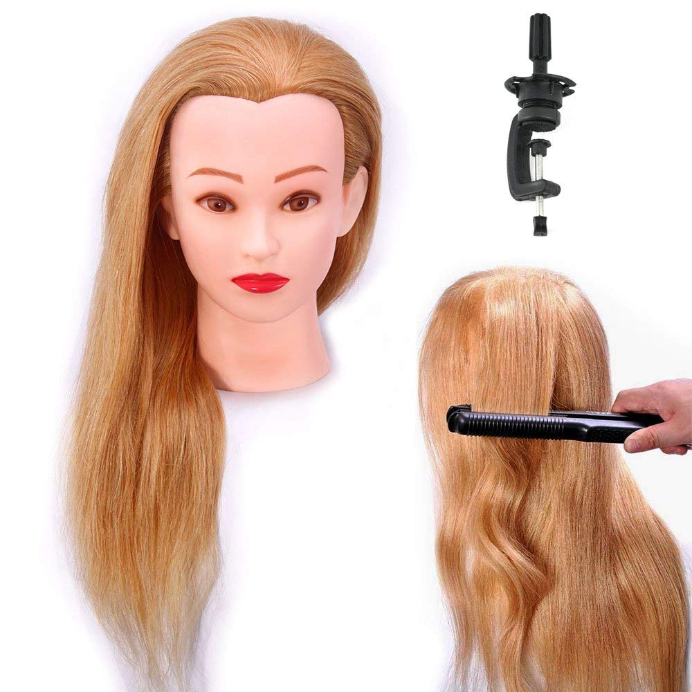 Buy JOMLY 100 Human Hair Mannequin Head Practice Training Doll