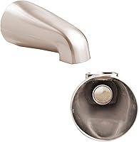 Vista 14 de SENTO Grifo deslizable plateado universal de metal pesado y duradero para bañera sin desviador, grifo de bañera de metal resistente sin desviador