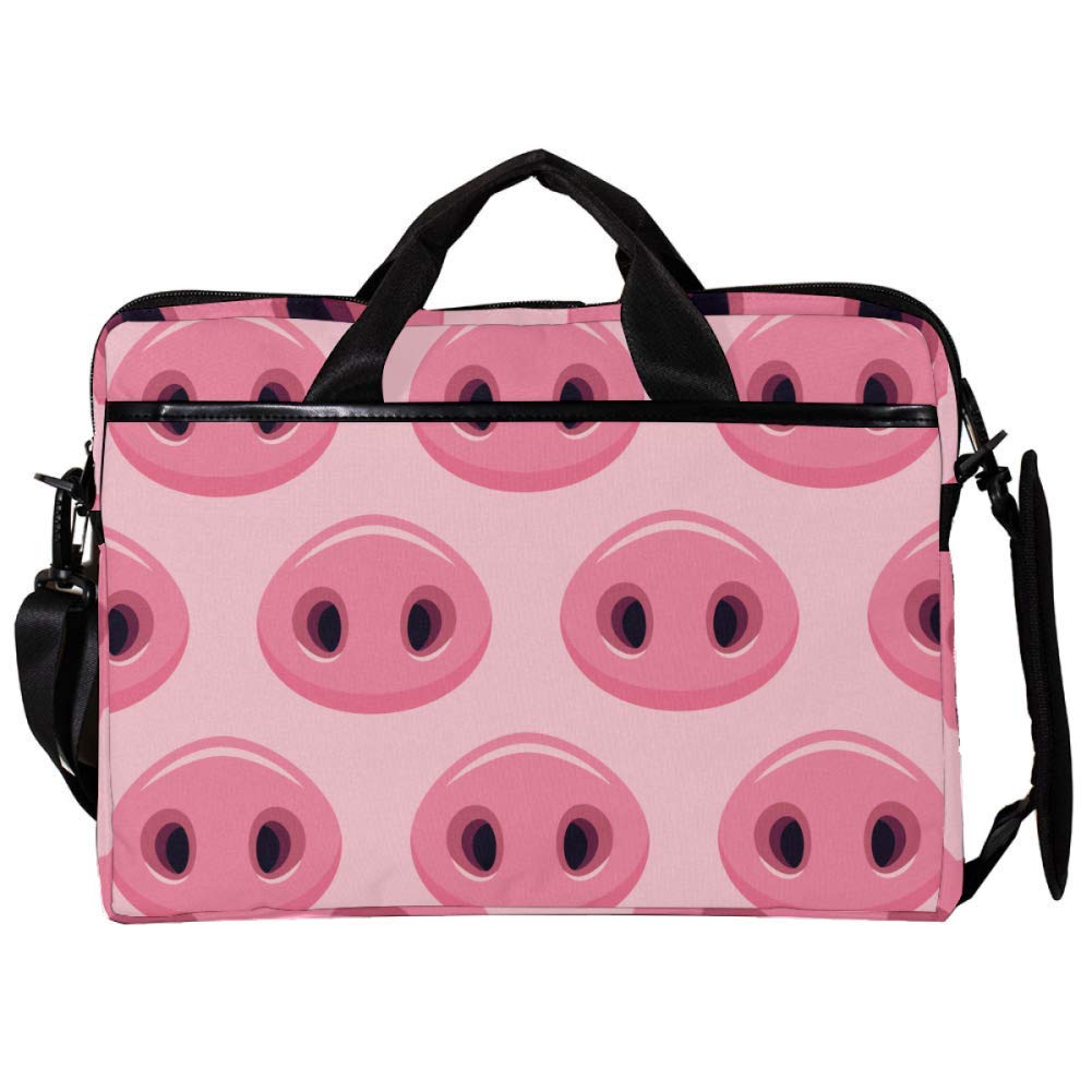 Funda bandolera de portátil 14 pulgadas resistente con compartimentos y correa de hombro 6