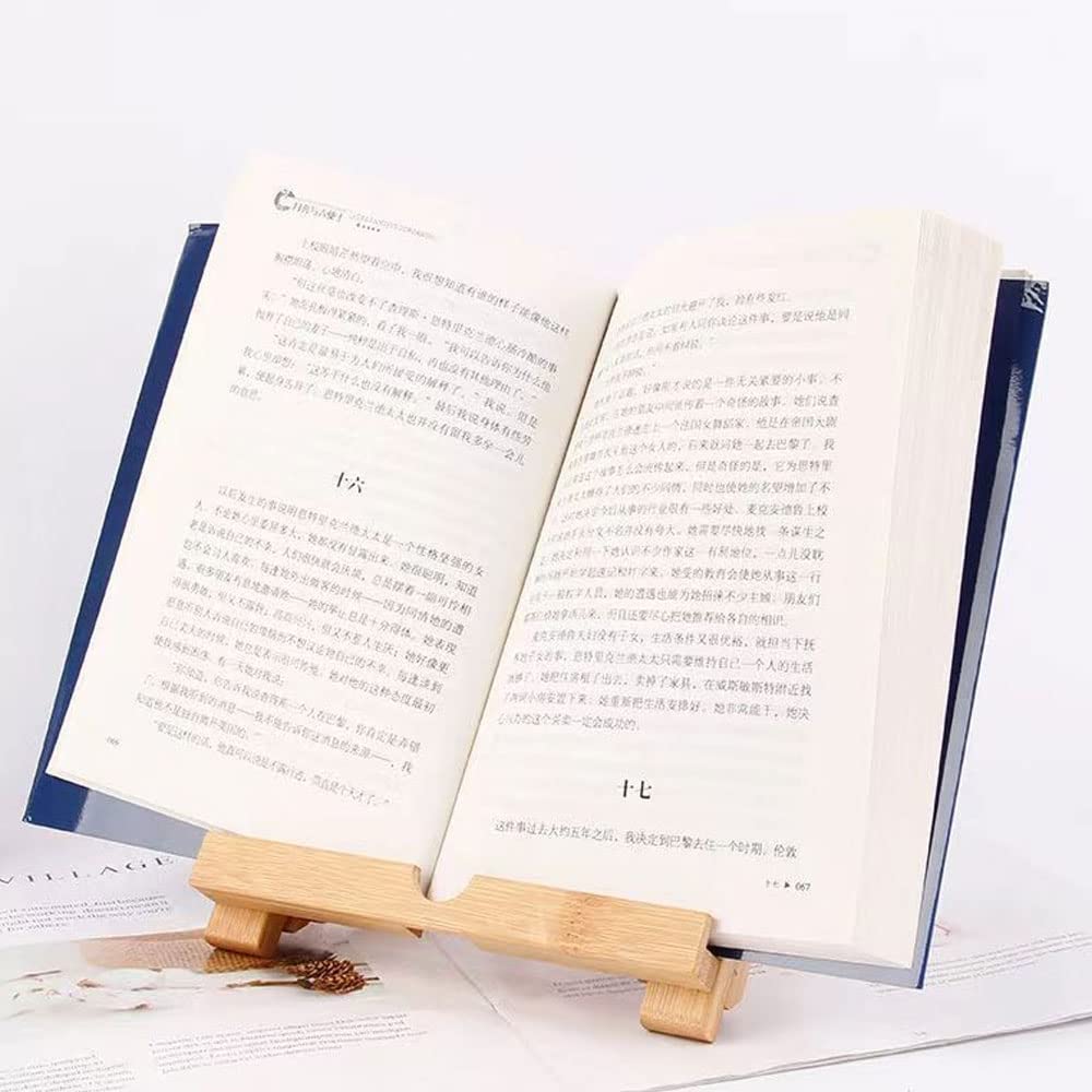Supporto in Legno di Bambù per Tablet e Telefono da Scrivania, Compatibile con iPad e iPhone (Grande)