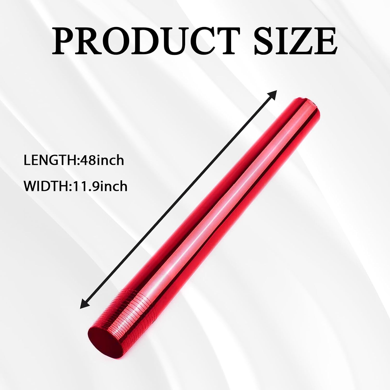 Tint Film for Taillight Headlight Fog Light, 12×48 Inches Vinyl Self-Adhesive Car Tail Light Tape, Brake Light Headlight Cover Protection Film Color Shiny Chameleon Sticker (Red)